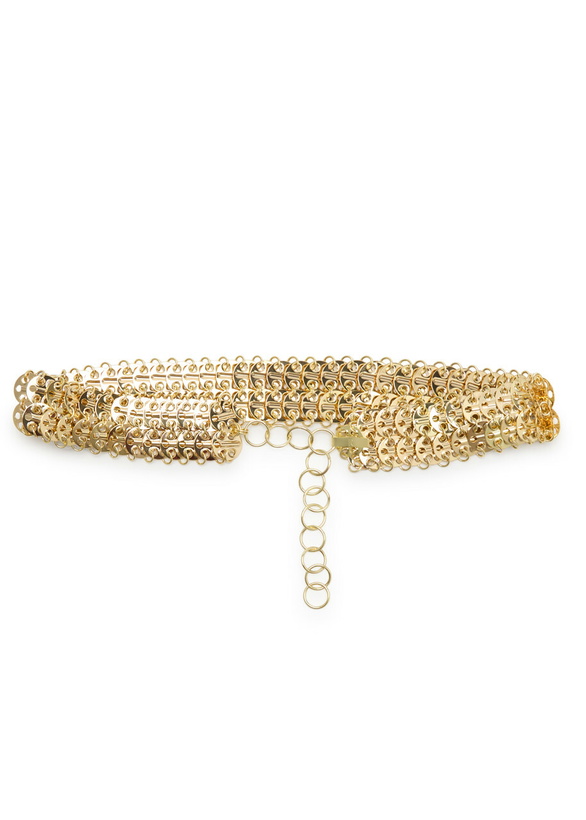 Photo: Rabanne Nano Chunky Chain Belt - Gold - One Size