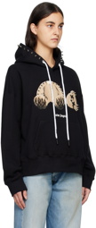 Palm Angels Black Pa Punk Bear Hoodie