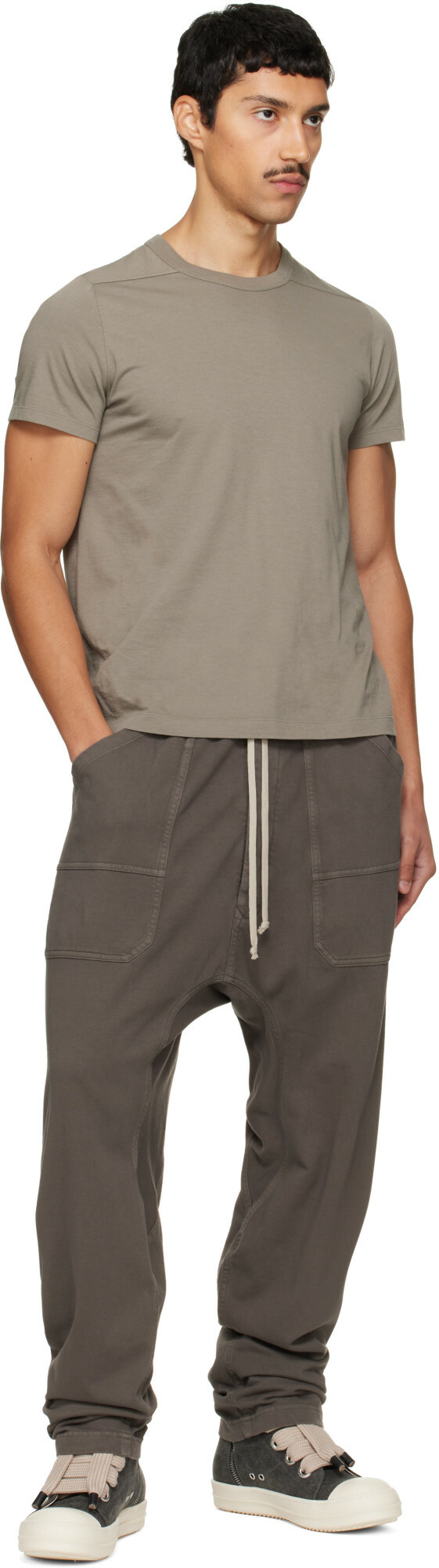Rick Owens DRKSHDW Gray Tower Classic Drawstring Cargo Pants
