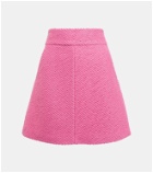 REDValentino Wool-blend bouclé miniskirt