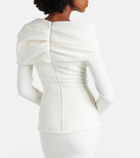Safiyaa Millie draped crêpe gown