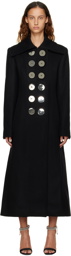 Paco Rabanne Black Caban Coat