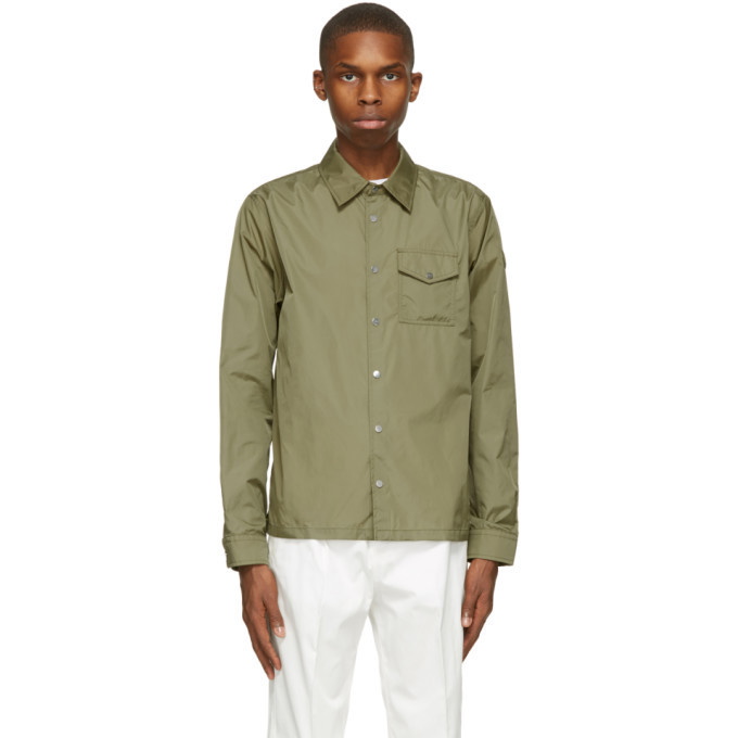 Photo: Moncler Genius 2 Moncler 1952 Green Taffeta Shirt