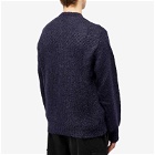 Our Legacy Men's Opa Cardigan in Navy Fuzzy Mohpaca