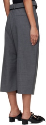 Ottolinger Gray Strapped Baggy Suit Shorts