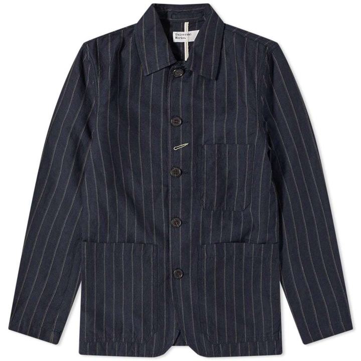 Photo: Universal Works Pinstripe Bakers Chore Jacket