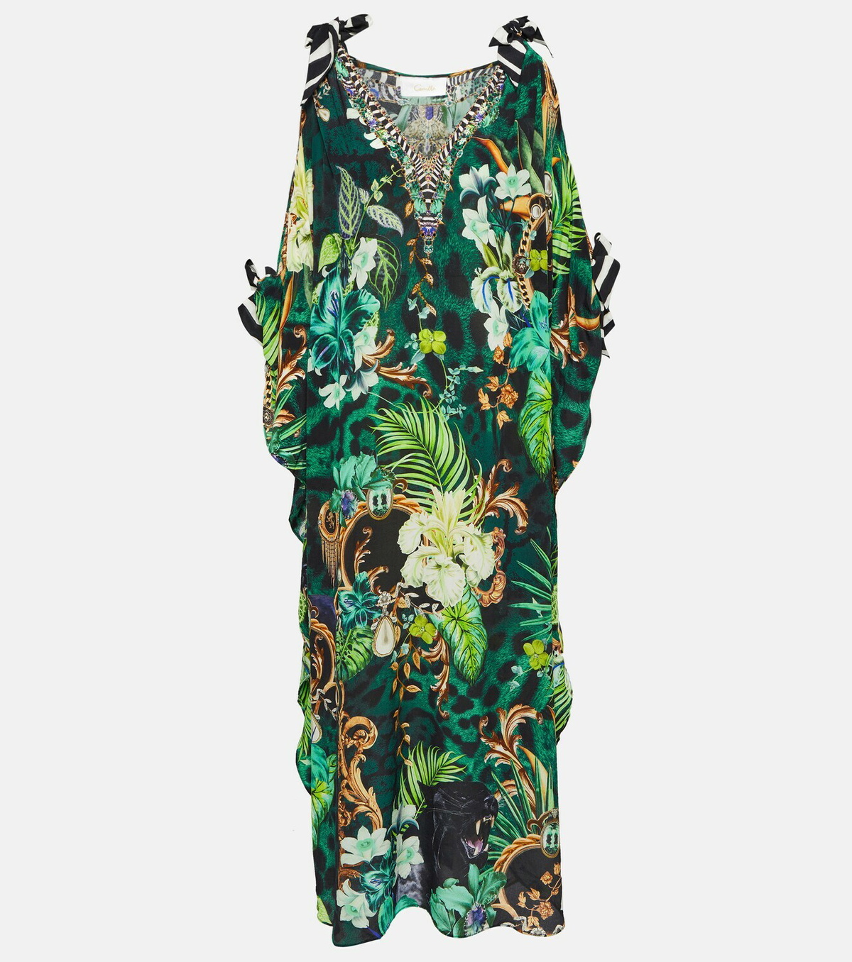 camilla silk kaftan dress Camilla | Dresses | Camilla Silk Kaftan Dress Belted Waist Back New One Size