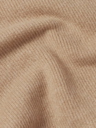 Alanui - Ribbed Cashmere and Cotton-Blend Polo Sweater - Neutrals