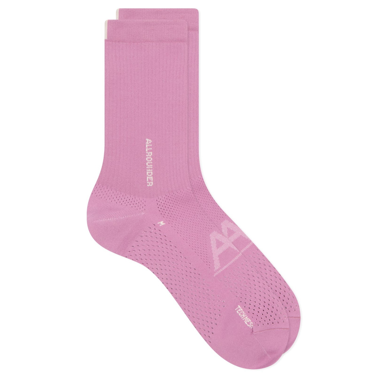 RoToTo Allrounder Tech-Mesh Crew Sock in Lotus Pink