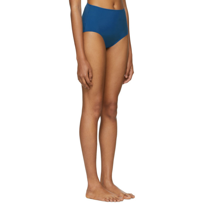 Her Line Blue Classic High-Waist Bikini Briefs