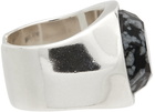 Isabel Marant Silver & Black Alto Ring