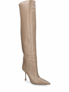 JIMMY CHOO - 95mm Cycas Kb Leather Knee High Boots