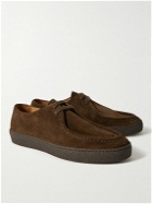 Mr P. - Larry Regenerated Suede by evolo® Derby Shoes - Brown