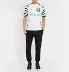 Versace - Logo-Embroidered Printed Jersey T-Shirt - White