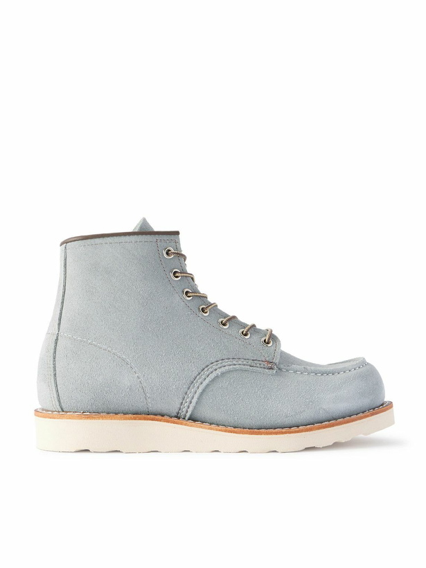 Photo: Red Wing Shoes - Classic Moc Suede Boots - Blue