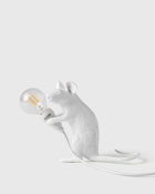 Seletti Mouse Lamp Mac Resin Lamp   Sitting Usb White - Mens - Lighting
