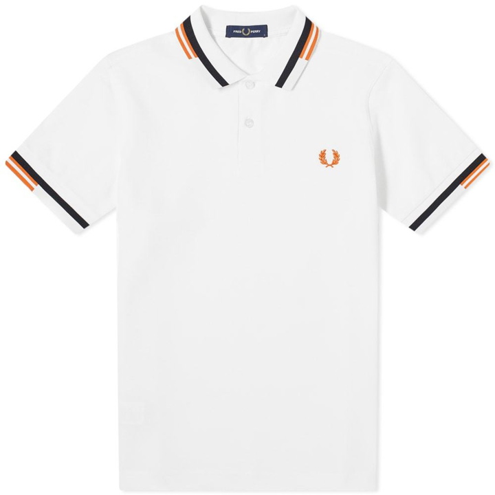 Photo: Fred Perry Authentic Abstract Tipped Polo Shirt