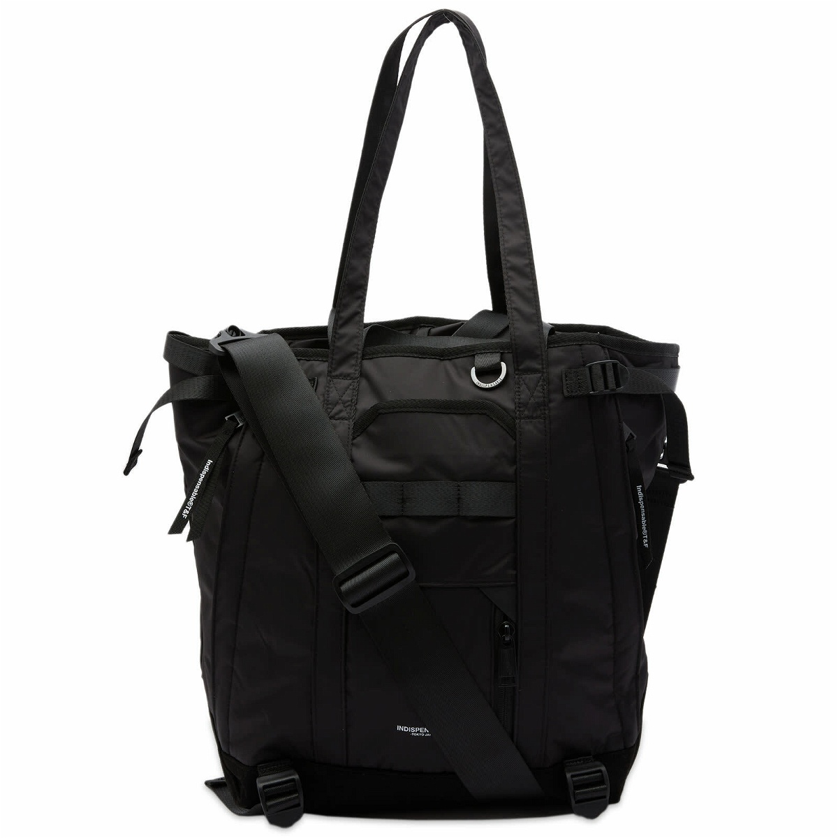 Photo: Indispensable Indispensible Hangger Econyl 3-Way Tote Bag in Black