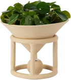 SIN Beige Reservoir Floor Planter