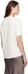 ANINE BING White Jaylin Monogram T-shirt