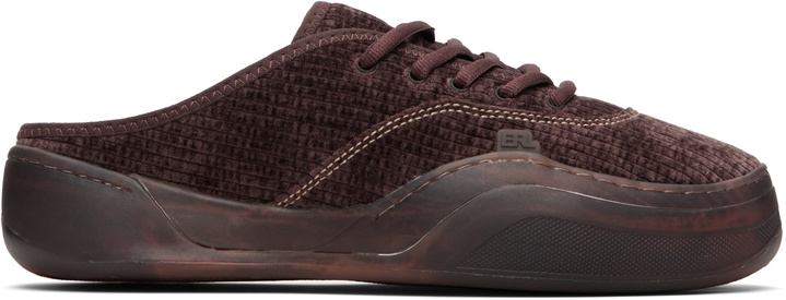 Photo: ERL Brown Corduroy Camino Sneakers