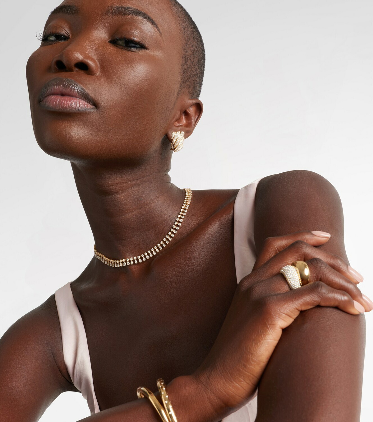 Anita Ko 18kt gold necklace with diamonds