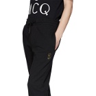 McQ Alexander McQueen Black Embroidered Logo Sweatpants