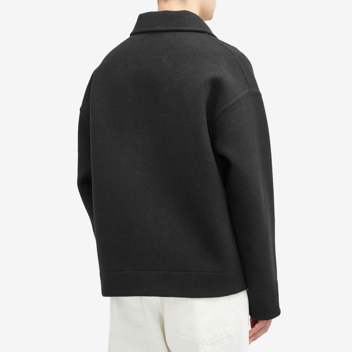 Jil Sander+ Men's Jil Sander Plus Zip Through Wool Jacket in Black