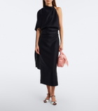 Erdem Bloom E/W satin top-handle bag