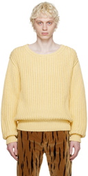 Bally Yellow Crewneck Sweater
