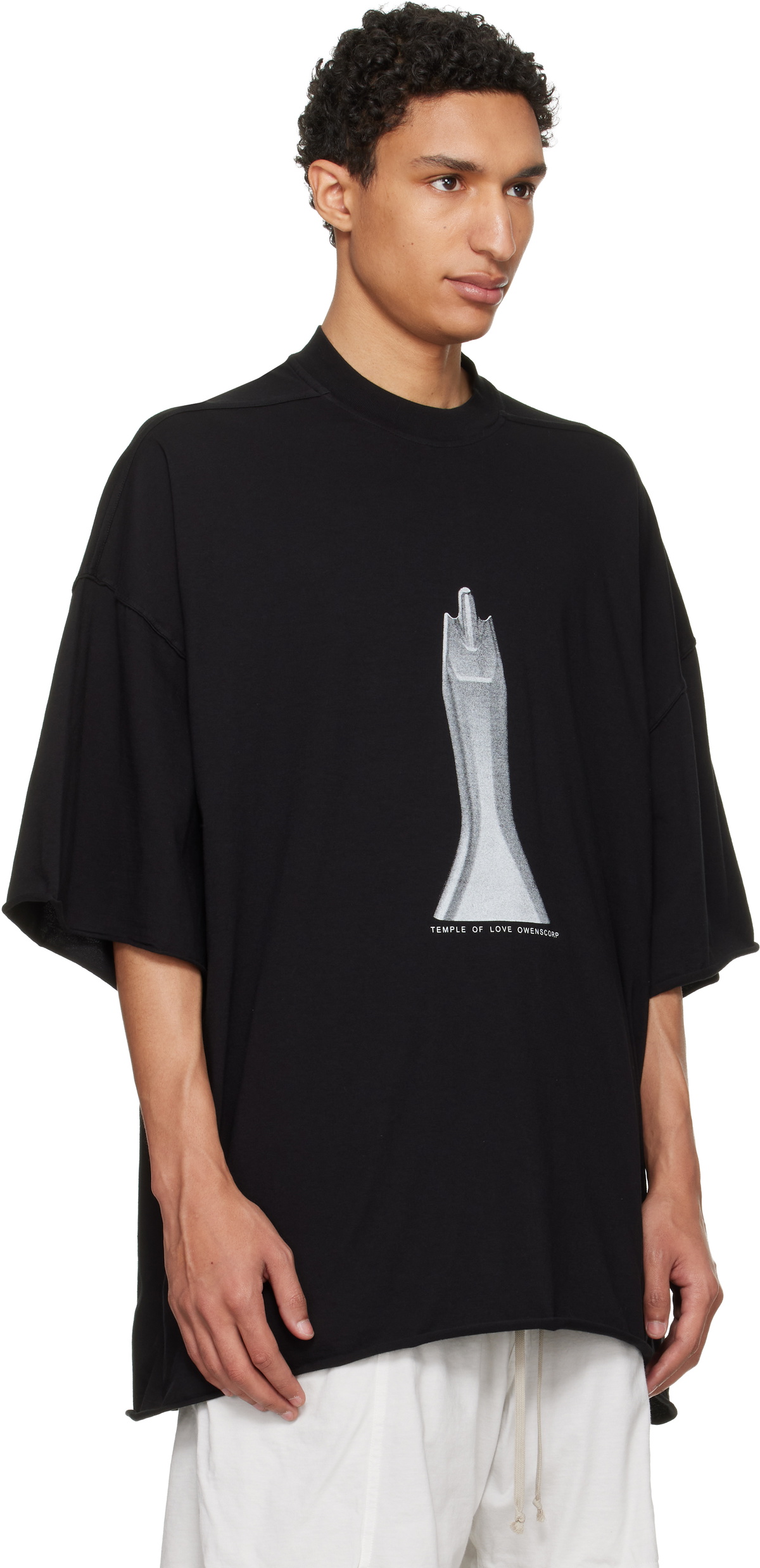 Rick Owens DRKSHDW Black Temple Tommy T-shirt