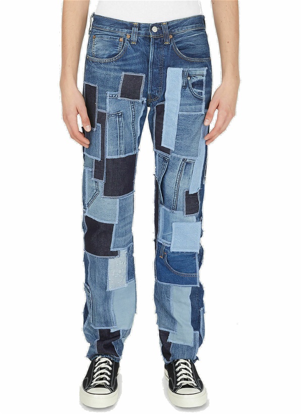 Photo: Drop 6 Patchwork Jeans in Blue