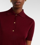 'S Max Mara Cotton, silk, and cashmere polo sweater