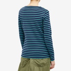 Armor-Lux Women's Long Sleeve Marinière Heritage T-Shirt in Seal/Infinity