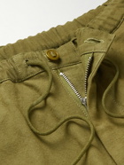 Story Mfg. - Paco Straight-Leg Organic Cotton Drawstring Trousers - Green
