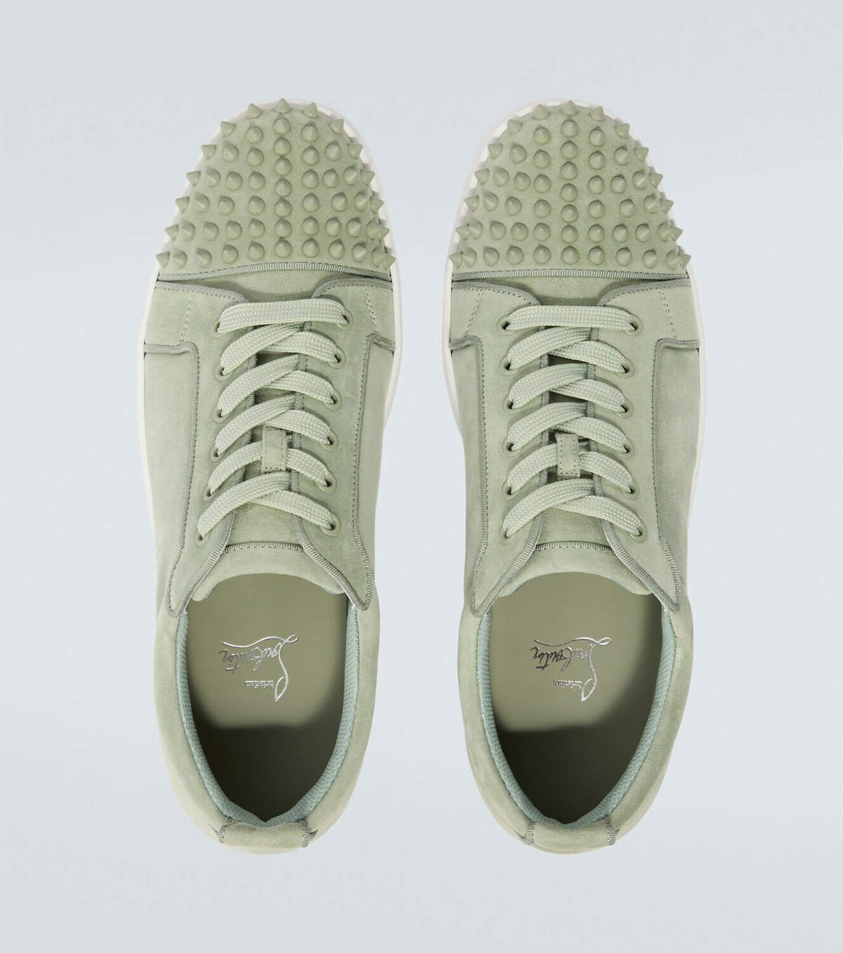 Christian Louboutin Louis Junior Spikes suede sneakers
