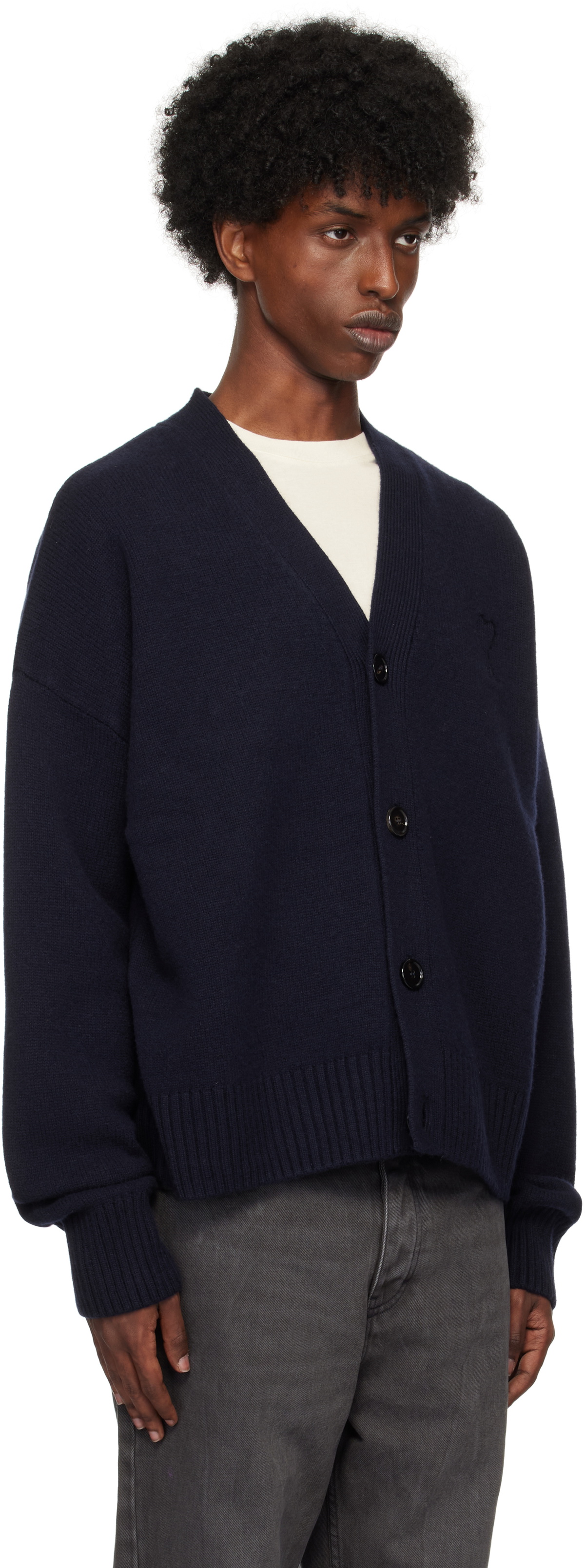 Contrasted Ami De Coeur Cardigan main image 1