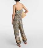 Loro Piana Hede printed silk jumpsuit