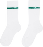 Casablanca White Casa Sportive Socks