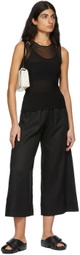 Max Mara Leisure Black Tulle Tempo Tank Top