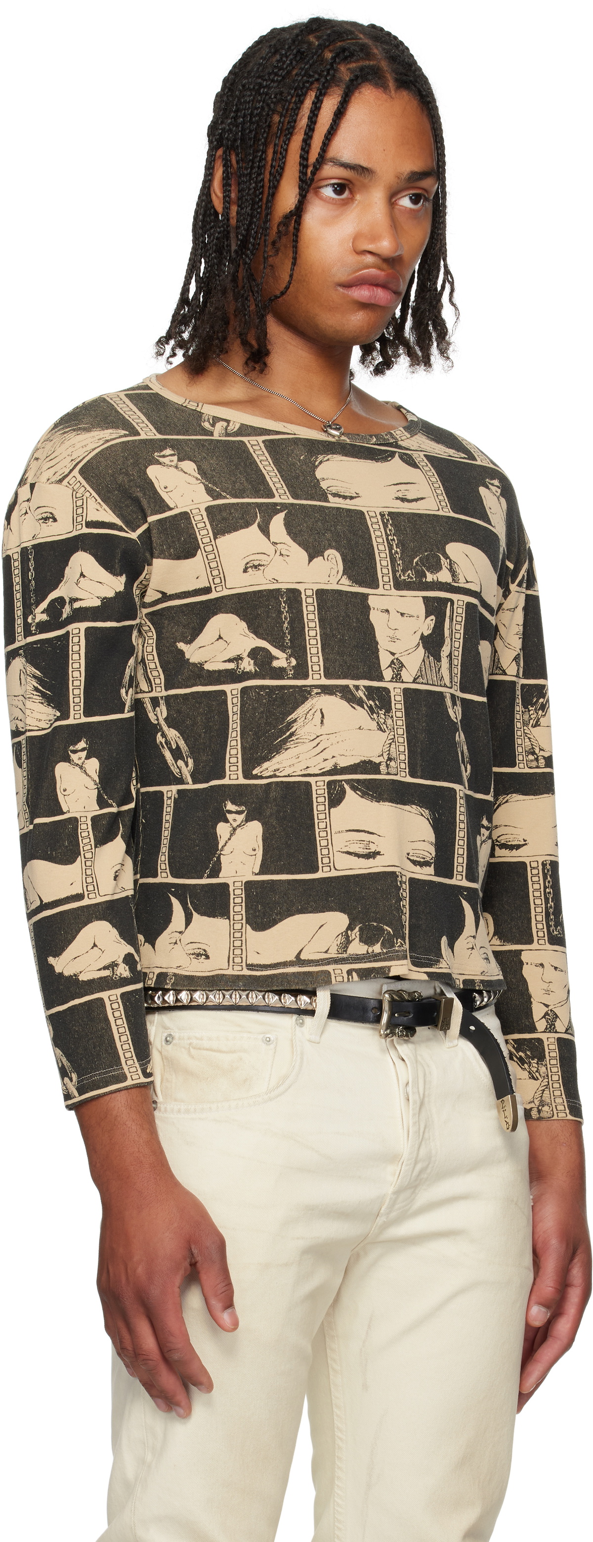 Enfants Riches Déprimés Black & Taupe Diary LS T-shirt Enfants
