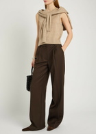 Anine Bing Trent Straight-leg Trousers Dark Brown