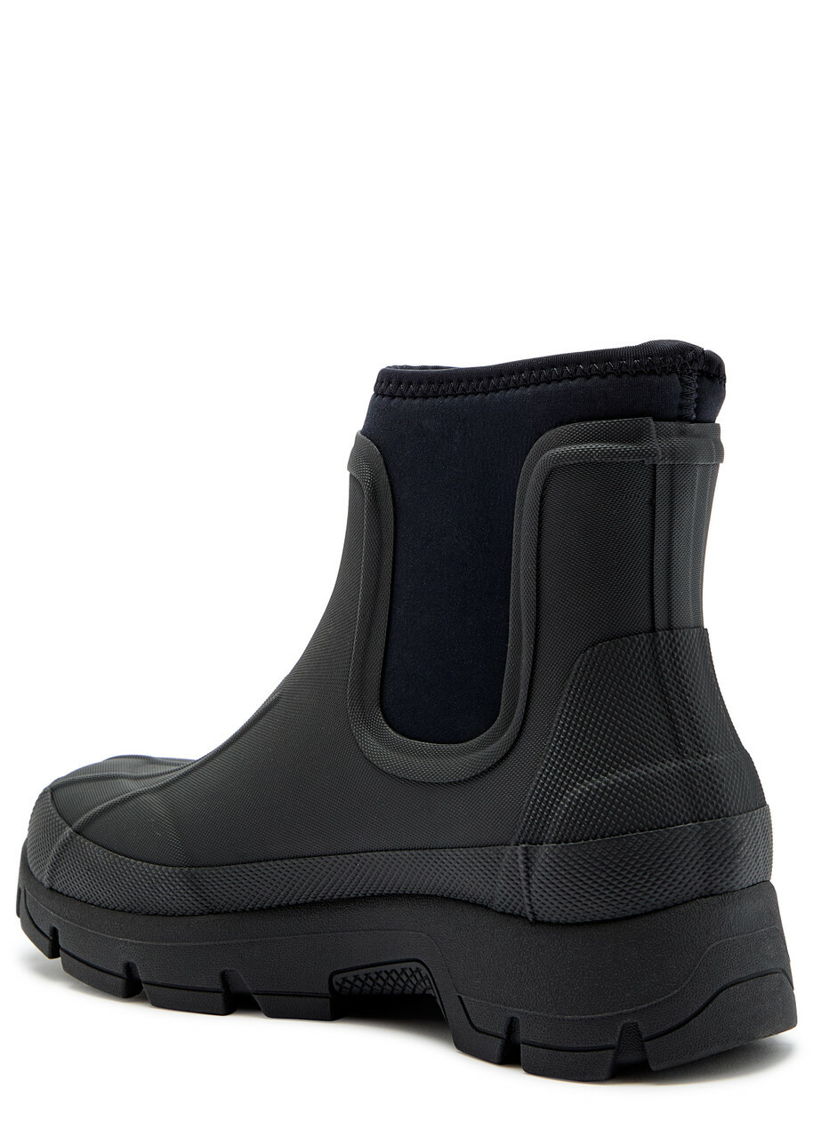 Kassl Editions X Tretorn Marie Rubber Ankle Boots Black