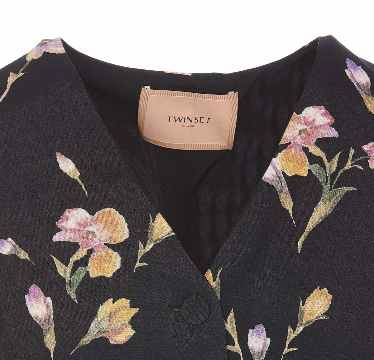 ベスト・ジレ TWINSET FLORAL PRINT GILET TwinSet Floral Print Gilet TwinSet
