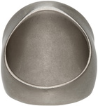 MM6 Maison Margiela Silver 6 Logo Signet Ring