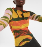 Louisa Ballou - Printed mesh top