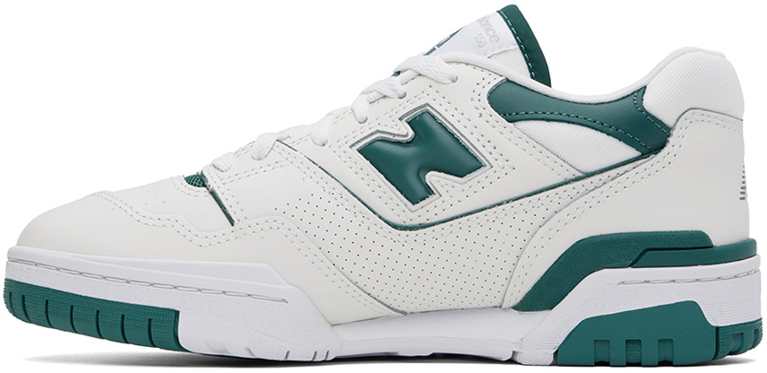 New Balance Off-White & Green 550 Sneakers New Balance