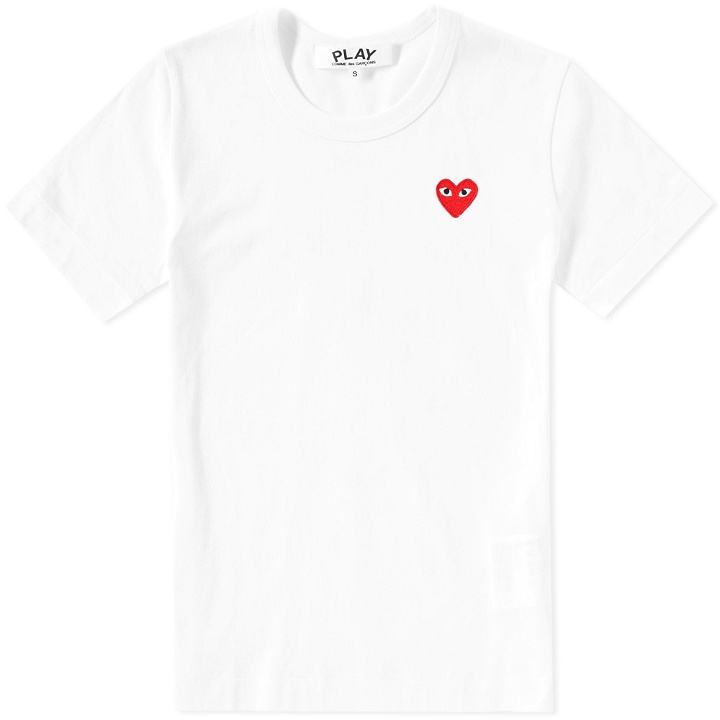 Photo: Comme des Garcons Play Basic Logo Tee