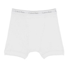 Calvin Klein Underwear Three-Pack White Cotton Classic Fit Boxer Briefs