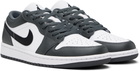 Nike Jordan Big Kids White & Gray Air Jordan 1 Low Sneakers